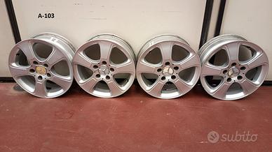 4 cerchi in lega originali Mercedes 16 “ a 5 fori