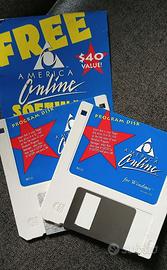 America OnLine floppy disk da collezione