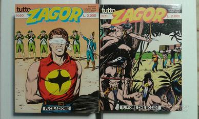 TUTTO ZAGOR 60-71 Lotto di 11 fumetti manca il 64