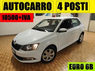 SKODA Fabia AUTOCARRO 4 POSTI EURO 6B VAN-N1