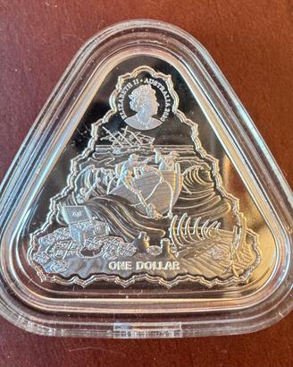 Moneta 1oz argento 999 triangolare Australia 2020