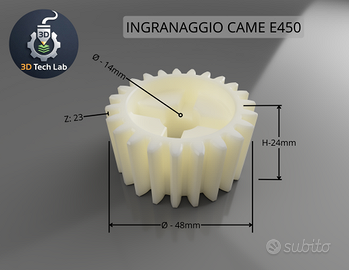 Ingranaggio CAME E450 Compatibile Ricambio Nylon