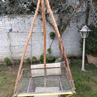 Rastello arselle telline, struttura e rete acciaio