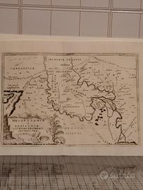 Mappa antica Iran/Irak/Siria/Turchia.Molto attuale