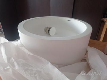Lavabo Appoggio SolidStone +Piletta clickclack