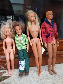 LOTTO BARBIE KEN E PERSONAGGI HAPPY FAMILY MATTEL