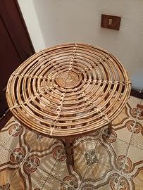 tavolino in bambu' vintage anni 70