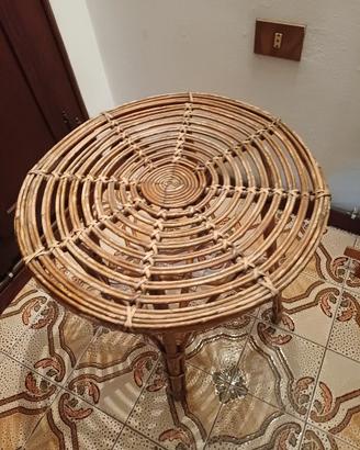 tavolino in bambu' vintage anni 70