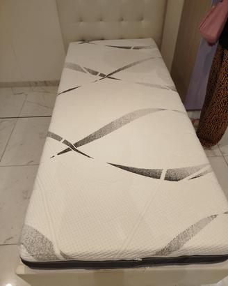 letto contenitore singolo e materasso memory