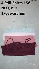 H&M MAMA Canotte da allattamento 3 pezzi nuovo