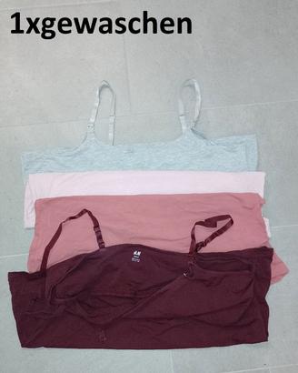H&M MAMA Canotte da allattamento 3 pezzi nuovo