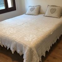 copriletto matrimoniale in cotone fatto a mano