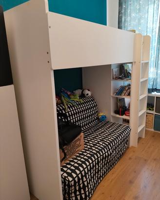  letto soppalco e 2 armadi ikea