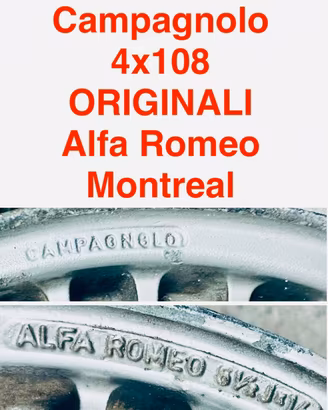 Montreal ORIGINALI cerchi in lega 6,5x14 4x108