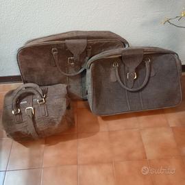Set valige vintage pelle di elefante