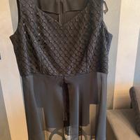 Abito nero con giacca abbinata taglia 50