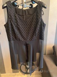 Abito nero con giacca abbinata taglia 50