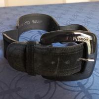 Cintura Pinko elasticizzata scamosciata nera