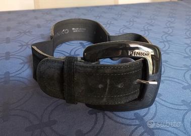 Cintura Pinko elasticizzata scamosciata nera