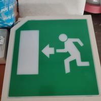 Segnaletica luminosa uscita d'emergenza