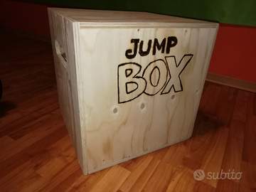 Jump box cubo plinto palestra 50cm legno massello