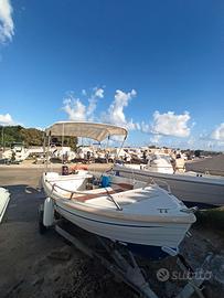 Barca mt. 4,50 con motore Mercury 25 cv