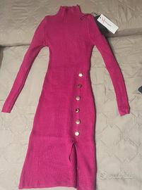 Abito Very Good fucsia bottoni Tg. Unica