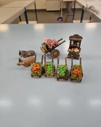 8 Pezzi Artigianato Napoletano Presepe