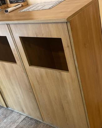 mobile in legno con 2 sportelli