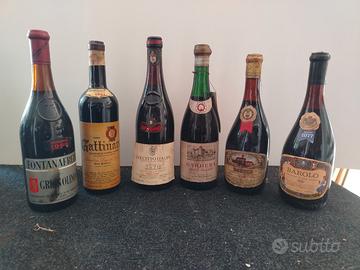 Lotto di vini di annate dal 1960 in poi