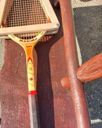 RACCHETTE TENNIS LEGNO UTILIZZO O COLLEZIONE