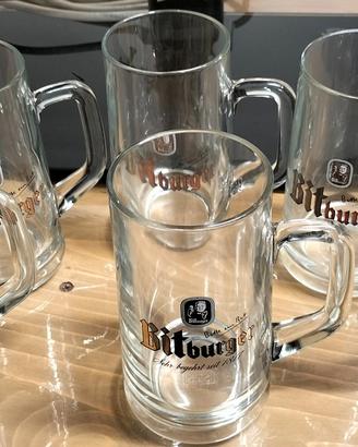 Boccali birra Bitburger