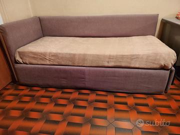 Letto singolo con doppio materasso