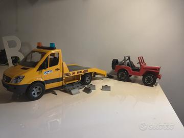 set carroattrezzi+ fuoristrada bruder