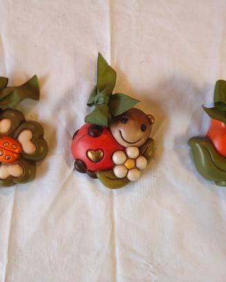 Tris minisospensioni Thun ceramica vintage