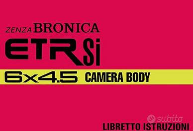 Zenza Bronica Libretto Fotocamere varie