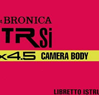 Zenza Bronica Libretto Fotocamere varie