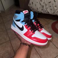 Air jordan 1 Retro high Azzurre/rosse/bianche
