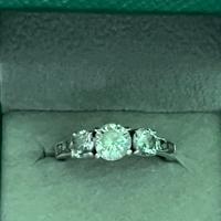 Anello argento con zirconi