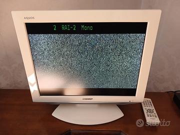 TV AQUOS SHARP 20 POLLICI CON TELECOMANDO, VINTAGE