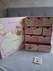 Scatola ricordi THUN rosa con Teddy