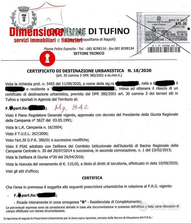 Terreno di 842 m² a Tufino - Vista 3