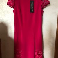 Vestito fucsia lungo