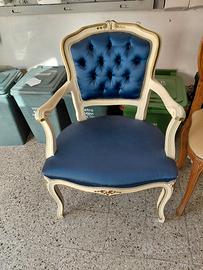 Poltrona in stile Luigi Filippo