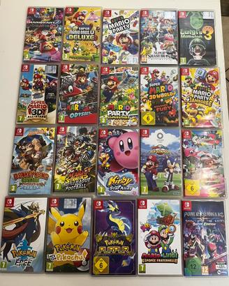 Giochi mario pokemon ecc Switch