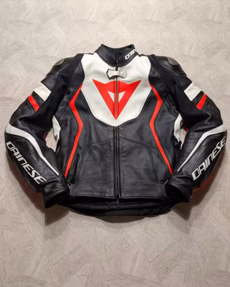 Giacca moto pelle Dainese Avro 4 Tg 48