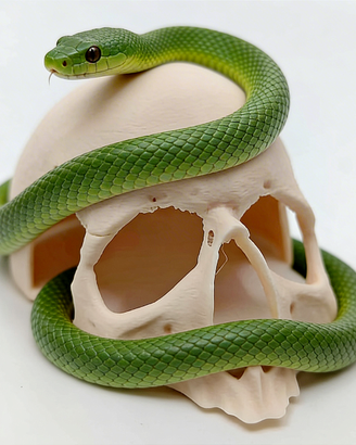 Teschio decorazione per terrario teca, spedisco