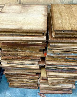 Piastrelle parquet rovere massello