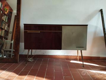 Mobile radio giradischi Minerva anni '60 vintage