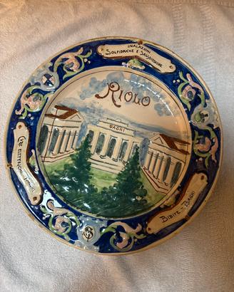 Piatto in ceramica bagni riolo